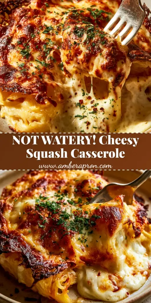 A close-up of a cheesy spaghetti squash casserole with a golden-brown toasted crust, fresh parsley, and red pepper flakes.