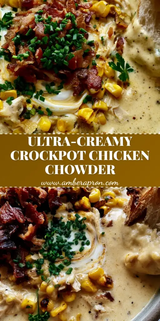 A rustic matte-grey bowl of thick chicken corn chowder topped with charred corn, crispy bacon, and fresh chives, served with sourdough bread.